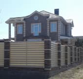 Забор из металлического штакетника, Алматинская область, Талгар